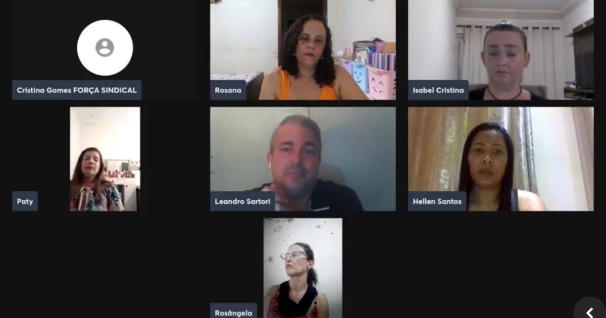 Leandro Sartori participa de live com professoras da rede municipal de educação