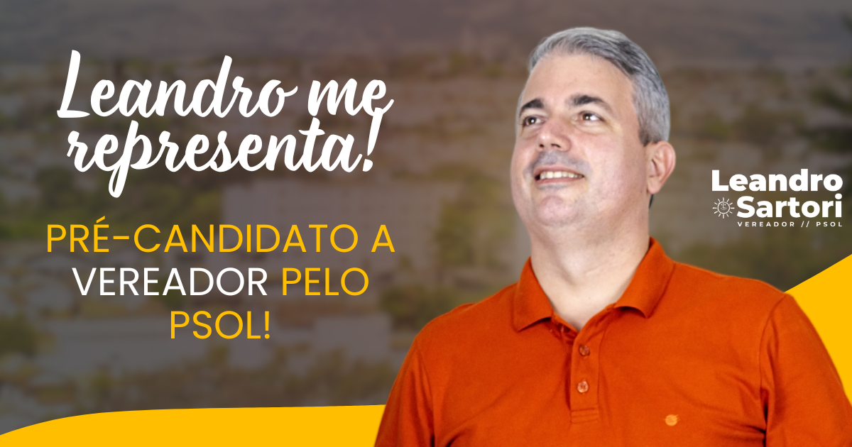 Vereador Leandro Sartori anuncia sua pré-candidatura à reeleição